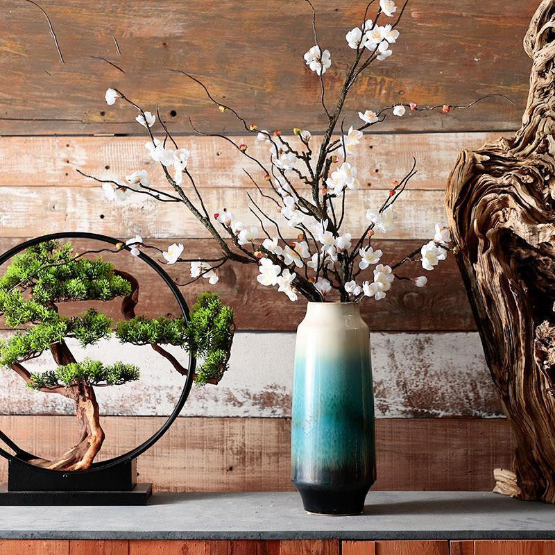 Chinese Style Ceramic Vase for Living Room Decor Multiple Sizes