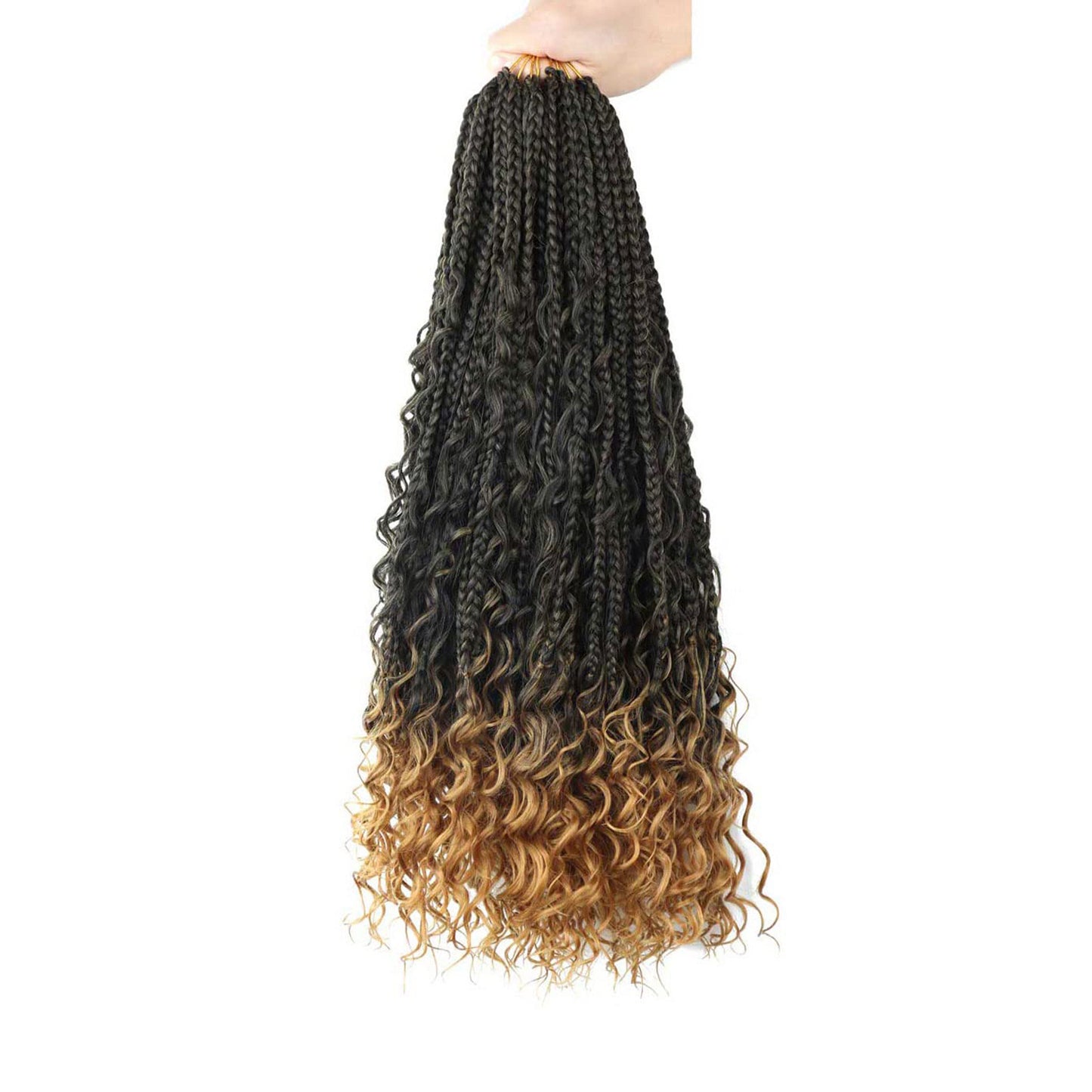 African Braiding Crochet Hair - Three-Strand Synthetic Hair Extensions
