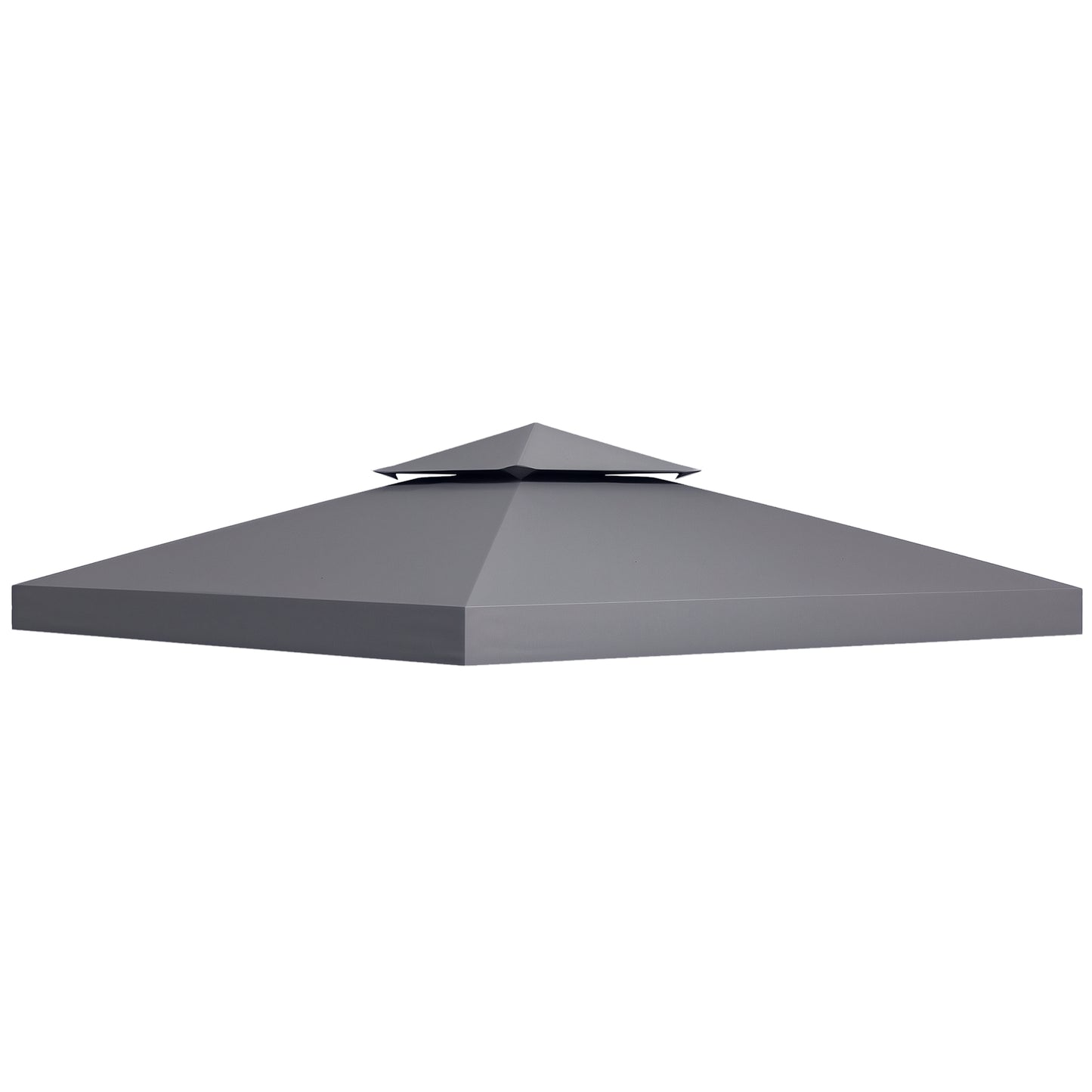 Replacement Canopy for 9.8' x 9.8' Gazebo - Charcoal 2-Tier