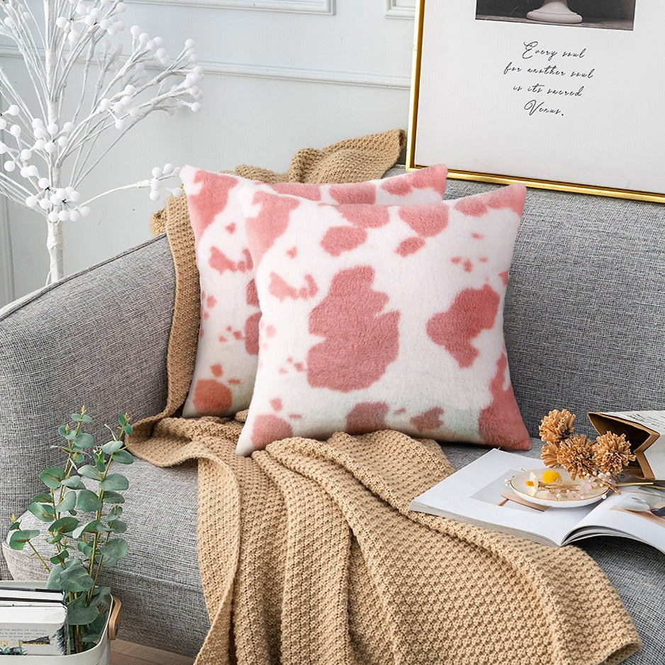 Animal-Themed Plush Throw Pillow Cover 45x45cm Sofa Cushion, Multiple Colors