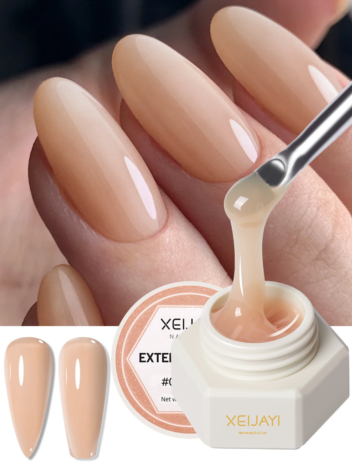 Canned Nail Extension Gel Solid Sculpting Nail Art Kit - Multiple Specifications