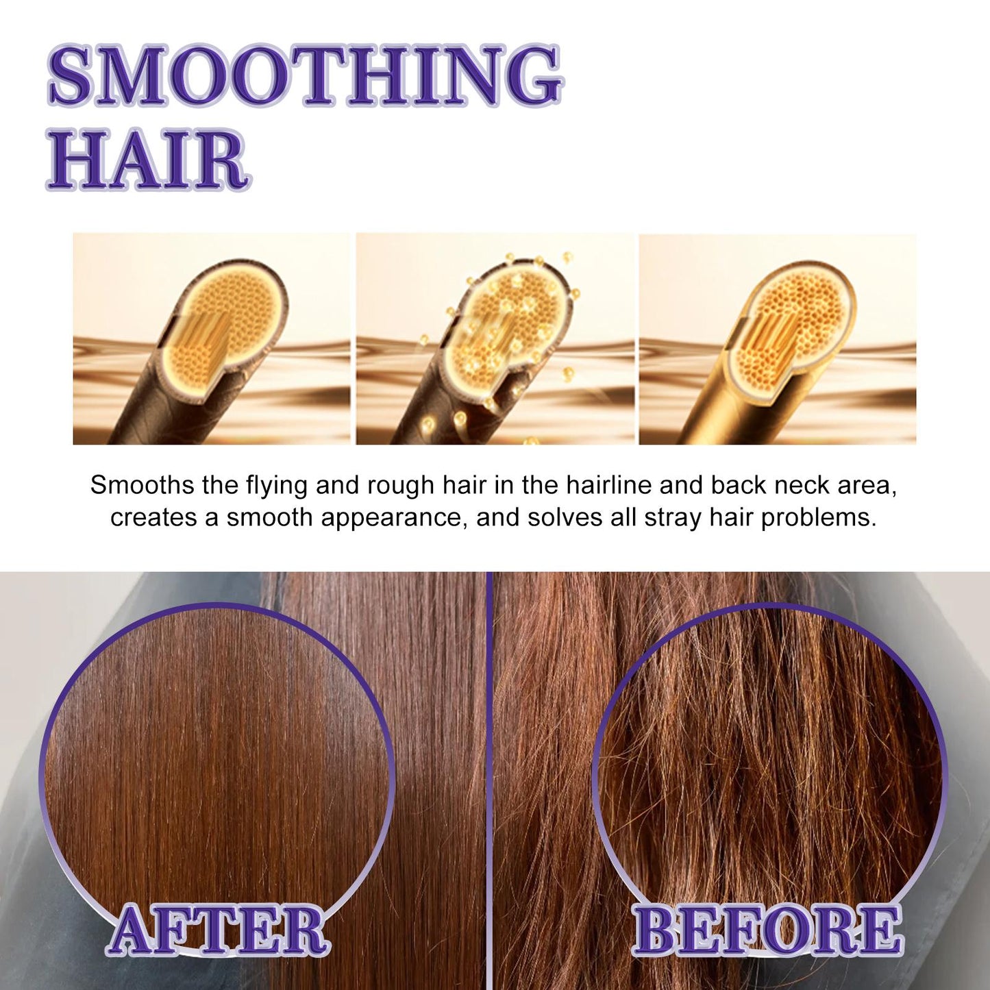 Hair Wax Stick for Flyaways - Smoothing & Polishing Finishing Cream