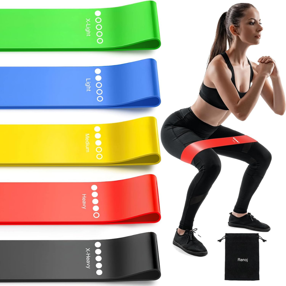 5-Pack Resistance Bands Set for Strength Training & Yoga
