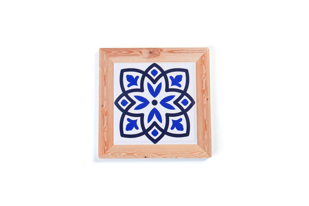 Chinese Style Ceramic Cork Cup Mat - Dinnerware, Non-Slip Coaster Set