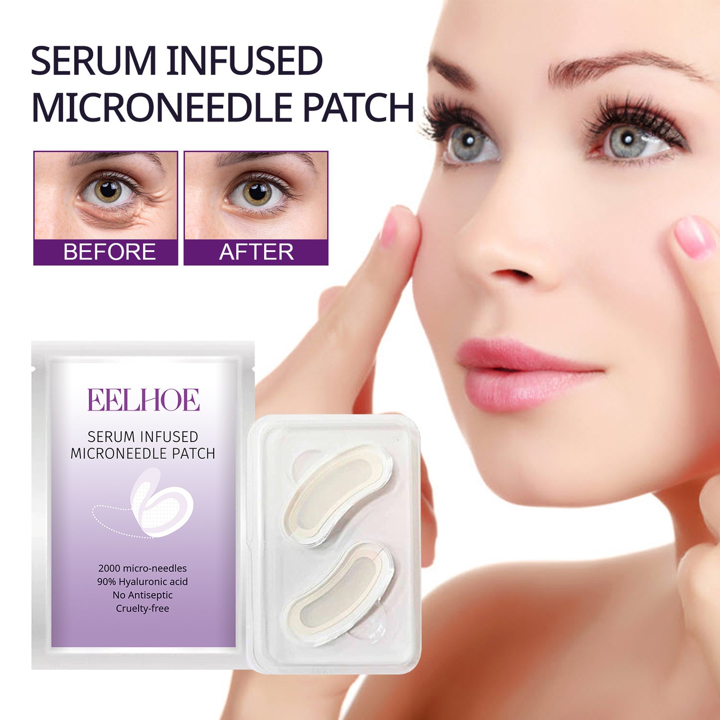 Anti-Wrinkle Eye Mask Set for Firming Hydration Fading Wrinkles - 1/5/10 Pairs
