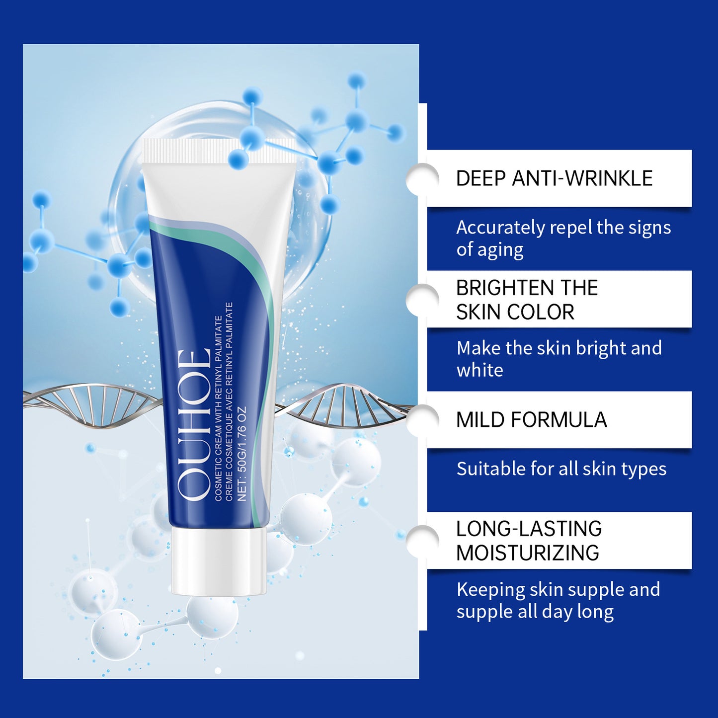 Retinol Night Moisturizer for Nourishing and Firming Skin - 50g