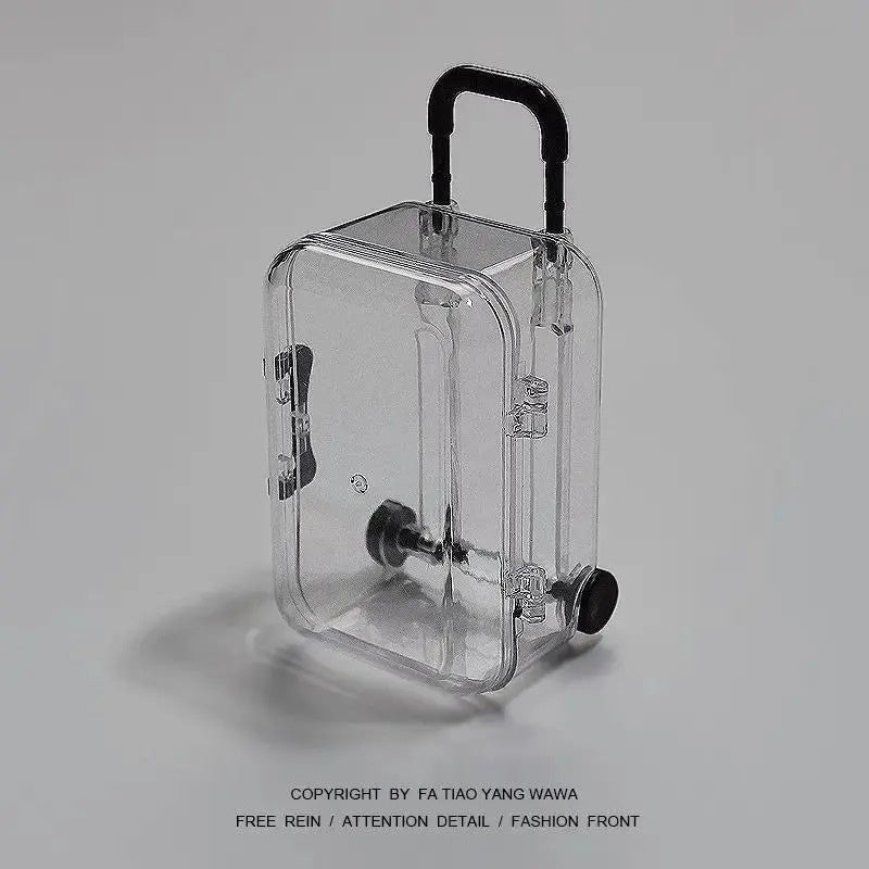 Transparent Luggage Storage Box - Creative Plastic Organizer Case