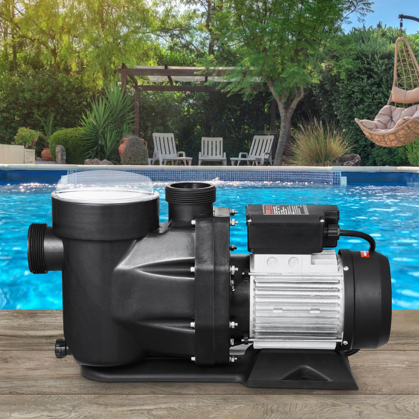 3 HP Above Ground Pool Pump 149 GPM Single Speed 220V Black