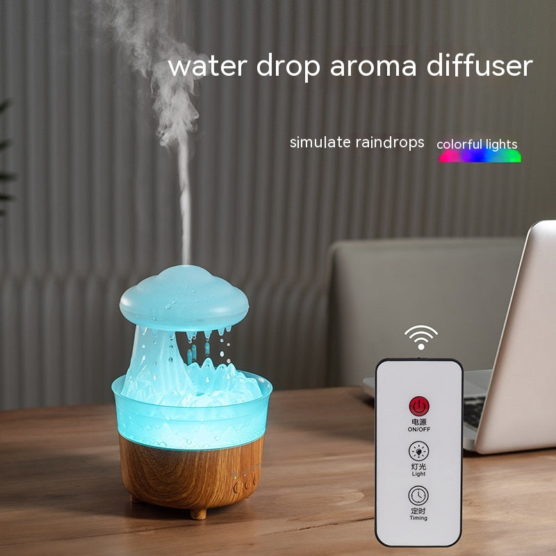 Colorful Rain Cloud Humidifier with Remote Control for Home & Office
