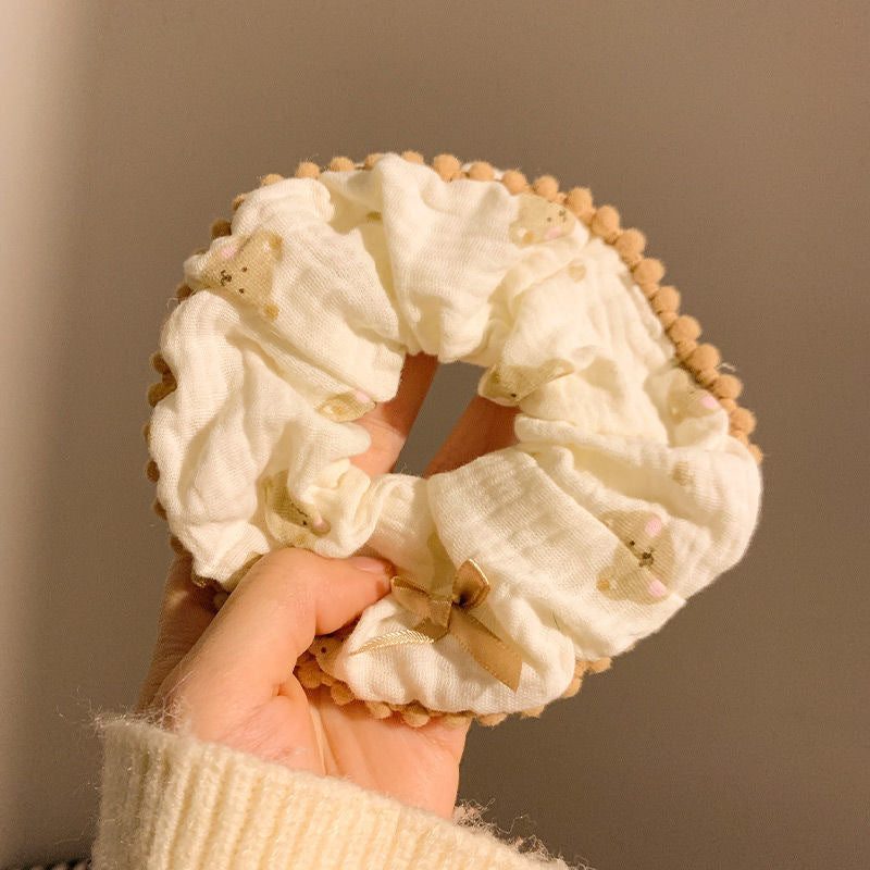 Summer Sweet Lace Scrunchie Hair Tie - Elegant Floral Hair Accessory