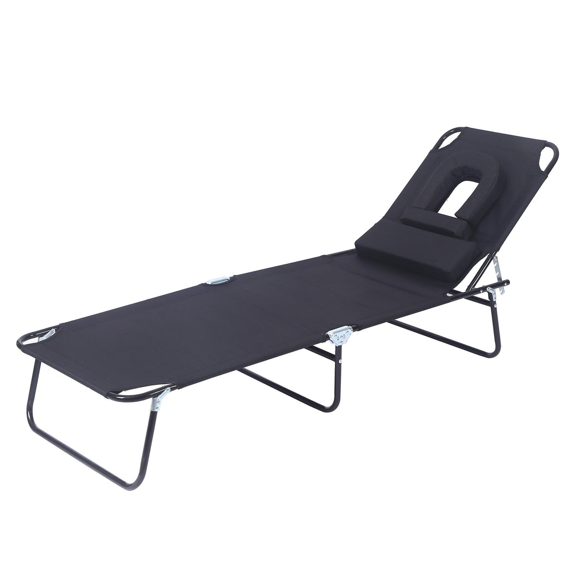 Multifunctional Folding Bed with Detachable Pillow for Office and Beach Use