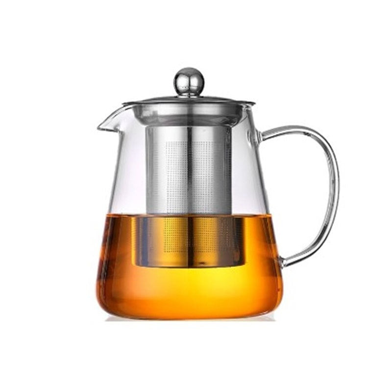 Glass Teapot Set with Strainer - High-Temperature Heat-Resistant Kitchenware