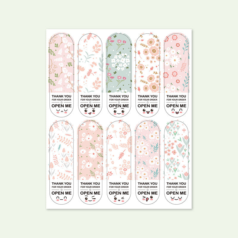 Adhesive Sticker Pack for Packaging - 100 Cute Labels for Home & Kitchen