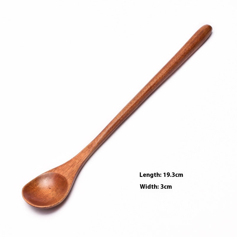 Wooden Coffee Spoon Set - Small 23cm Handles for Tea, Muddler & Stirring