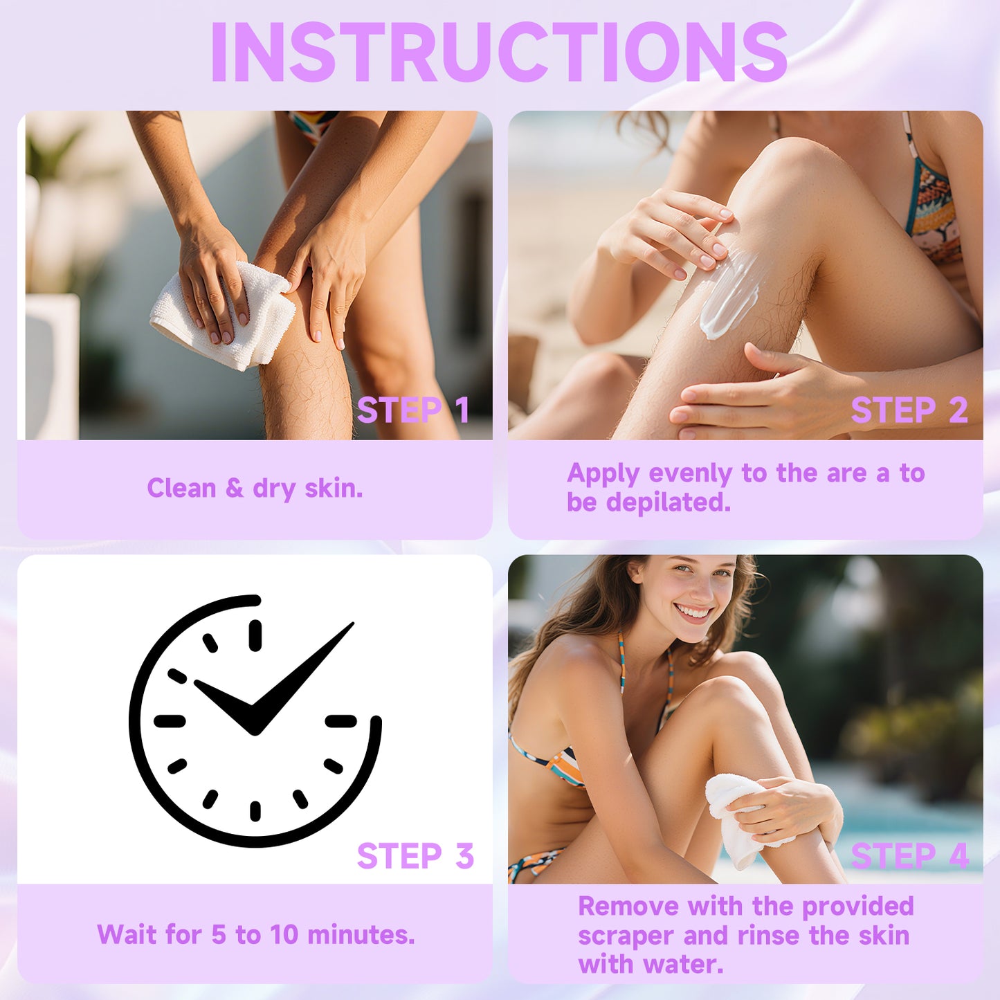 Gentle Hair Removal Spray Depilatory Cream - Painless Skin Care Solution