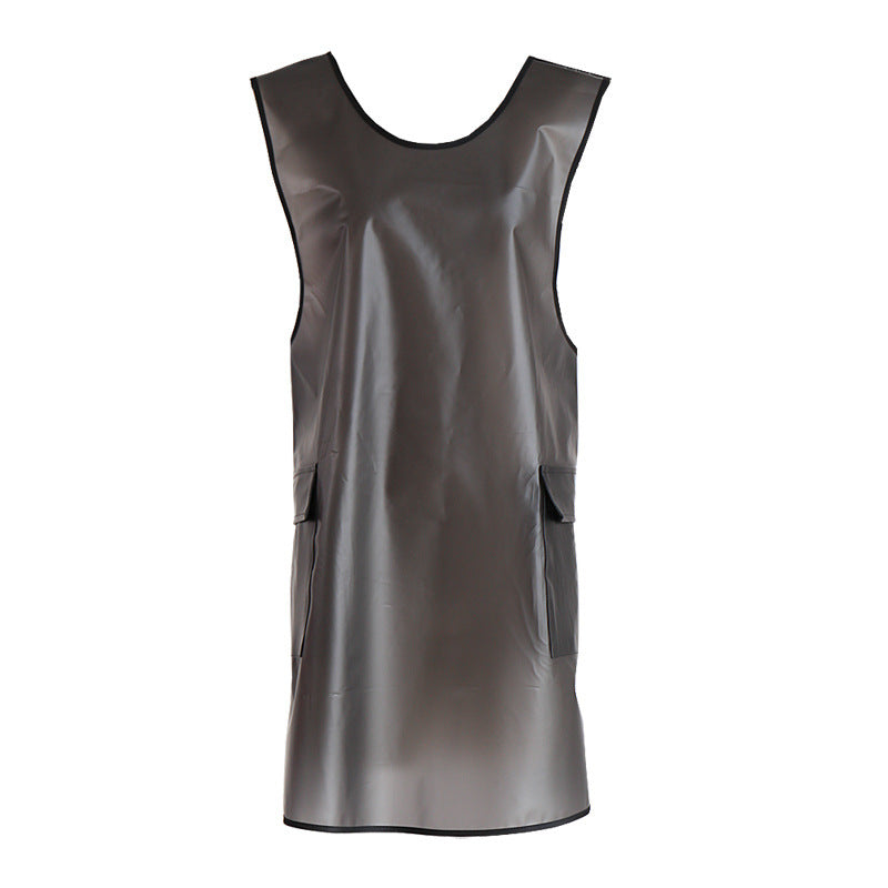 Waterproof Transparent Apron - No-Tie Kitchen Work Clothes, Eco-Friendly PVC