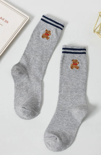 Cotton Crew Socks for Men Women - Medium Size, Navy, 1 Pair
