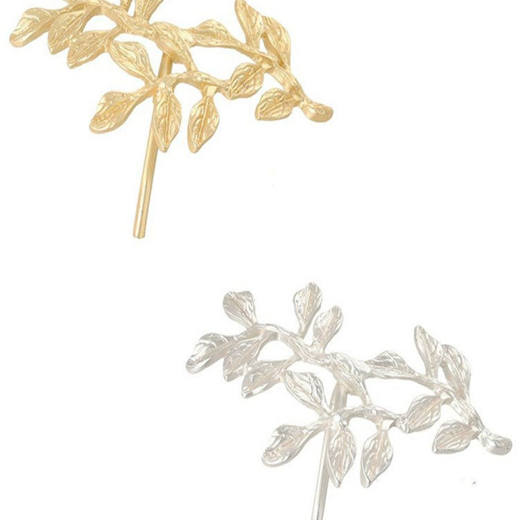 Leaf Shape Ponytail Clip Hairpin for Women Personalized Hair Accessory