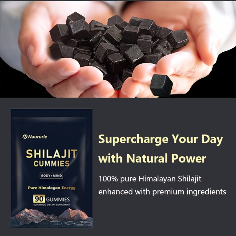 Himalayan Shilajit Gummies - 90 Count Energy & Wellness Supplement