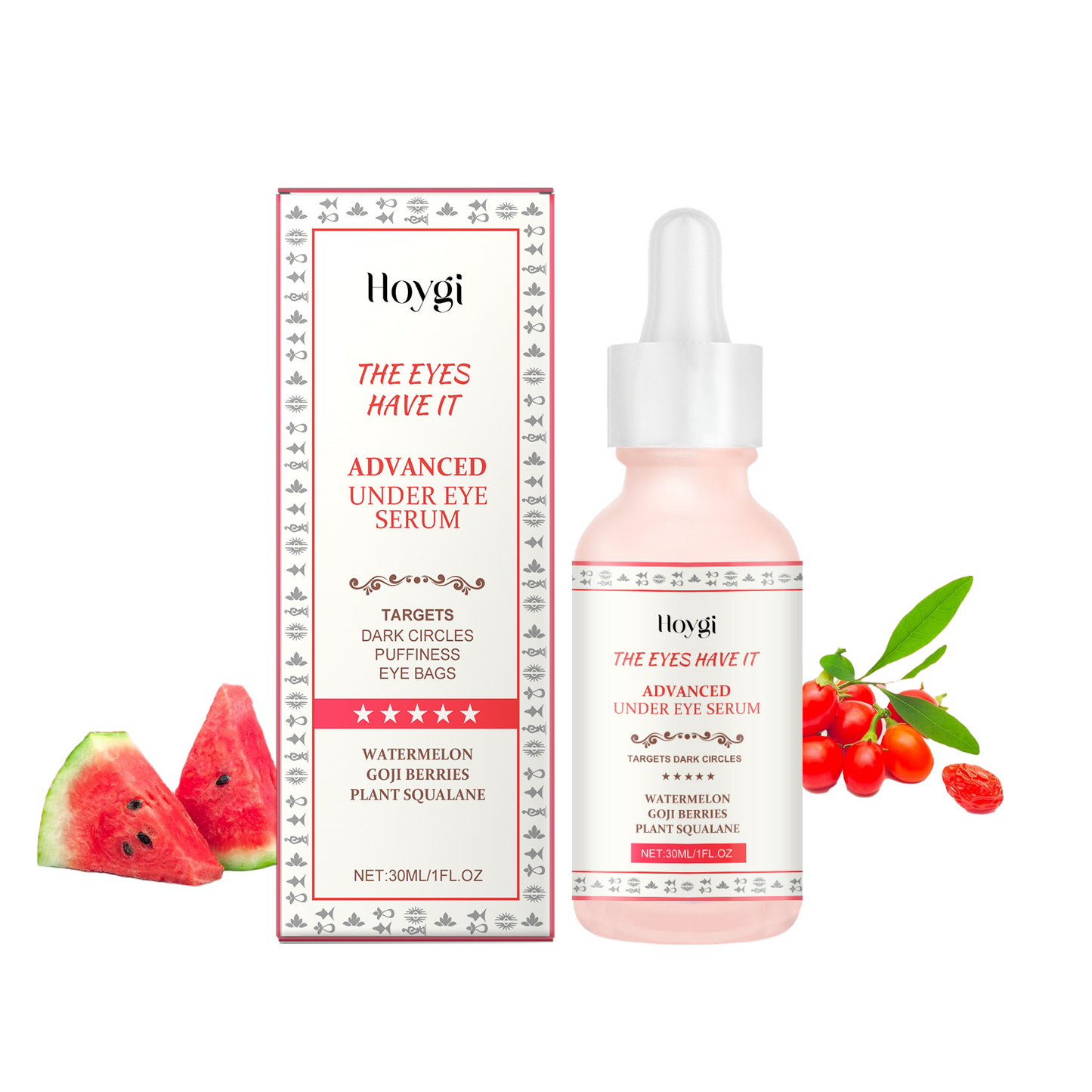 Anti-Wrinkle Eye Serum with Watermelon & Squalane - 30ml Firming Treatment