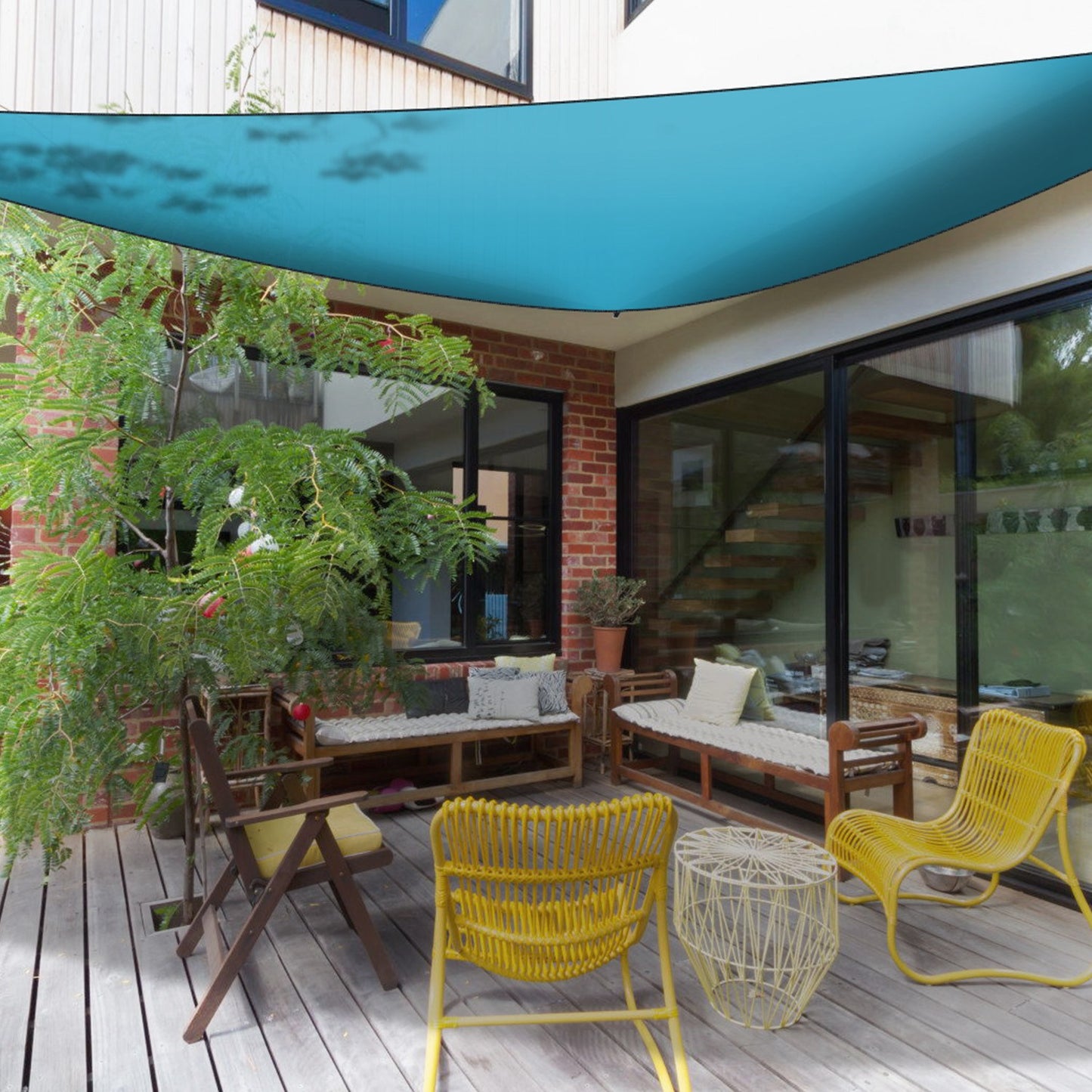 Triangle Shade Sail Canopy - Waterproof Outdoor Shelter