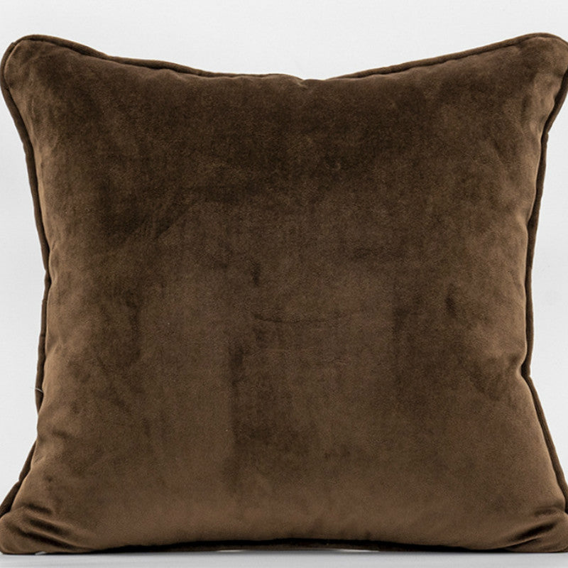45x45cm Velvet Pillow Cover - Geometric Stripe Slipcover for Home Decor