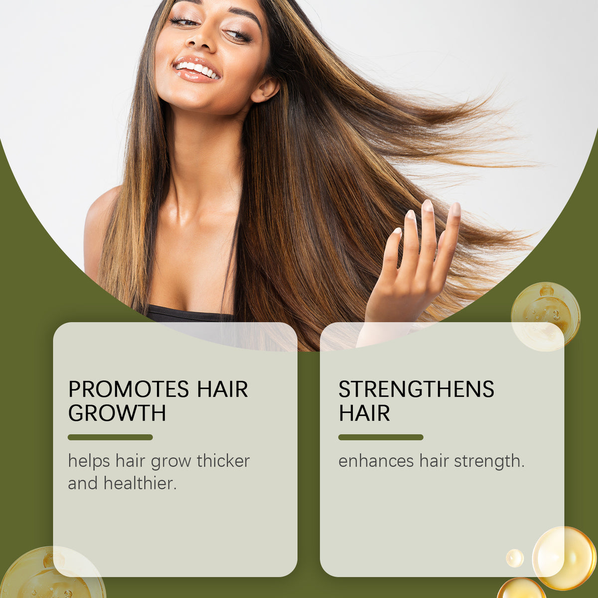 Hair Oil for All Hair Types - Smoothing & Nourishing - 120ml