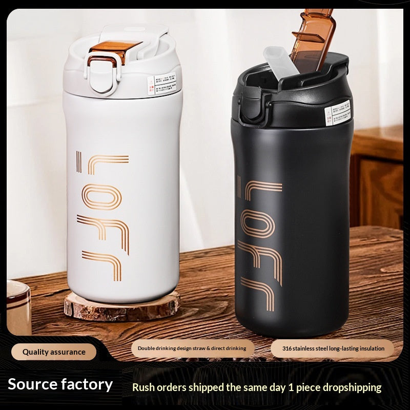 Large Capacity Stainless Steel Thermos Water Bottle with Leakproof Lid – Outdoor & Travel