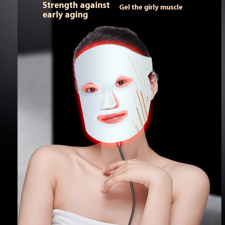 Silicone LED Photon Light Therapy Mask for Skin Rejuvenation