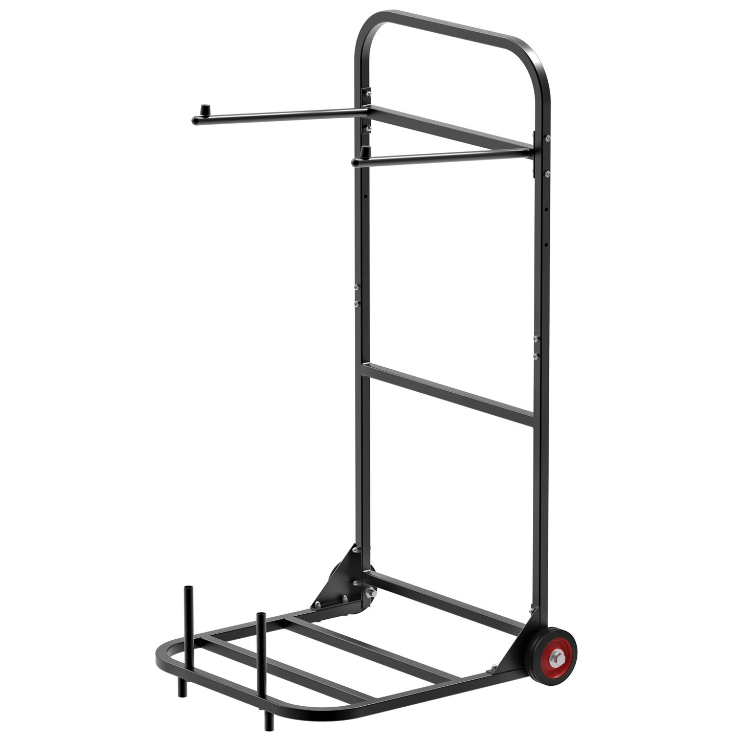 Folding Chair Storage Cart for 10 Chairs - Heavy Duty Dolly with Rubber Wheels