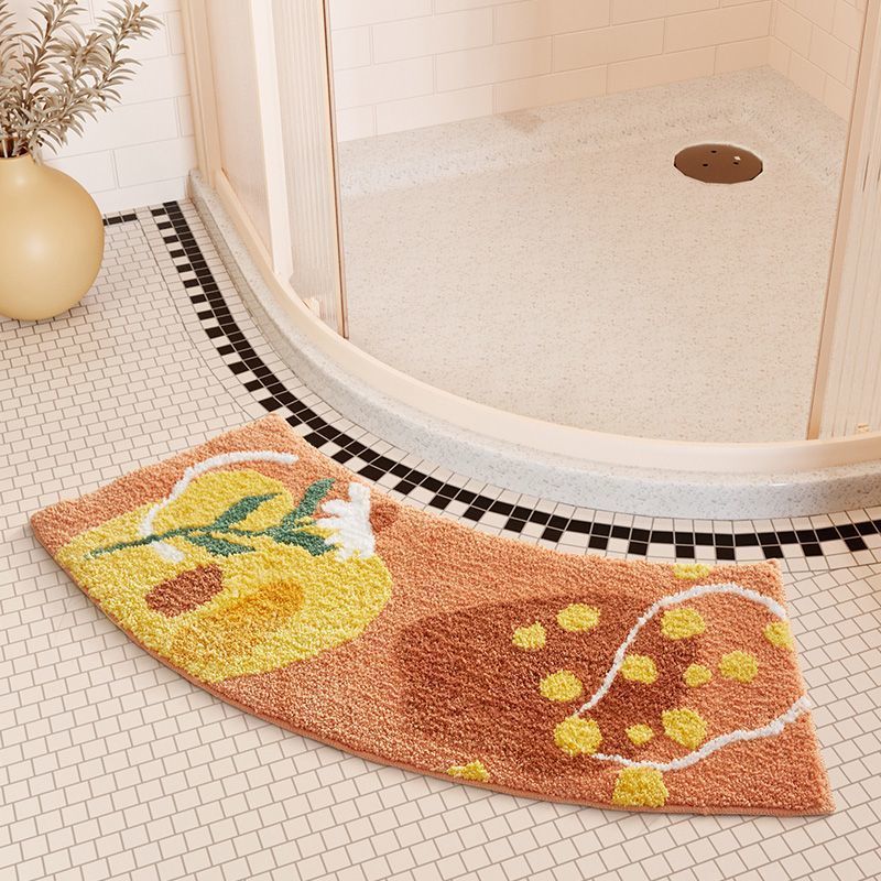 Non-slip Floor Mat Fan-Shaped Bathroom Door Mat Home Decor