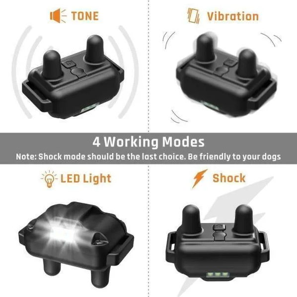 Dog Training Collar with Remote Shock and Waterproof PET Trainer - Rechargeable, US Standard