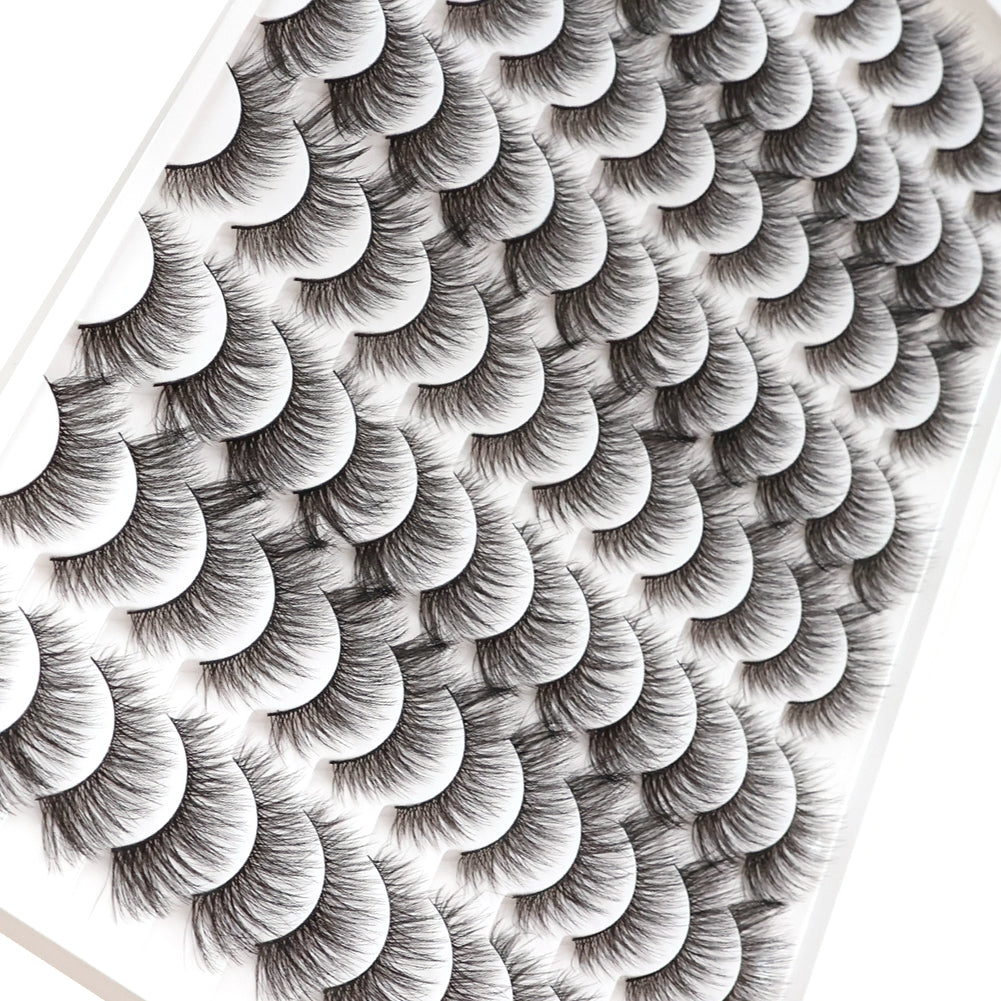 3D Multi-Layered False Eyelashes - Soft & Realistic Black Lashes