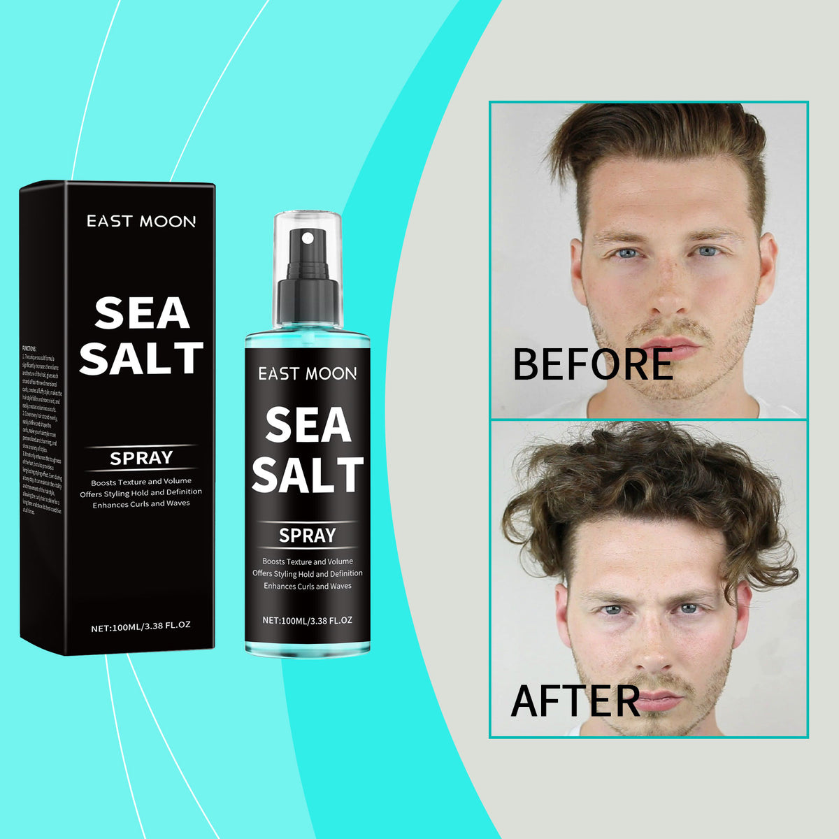 Sea Salt Texturizing Curl Spray – 100ml