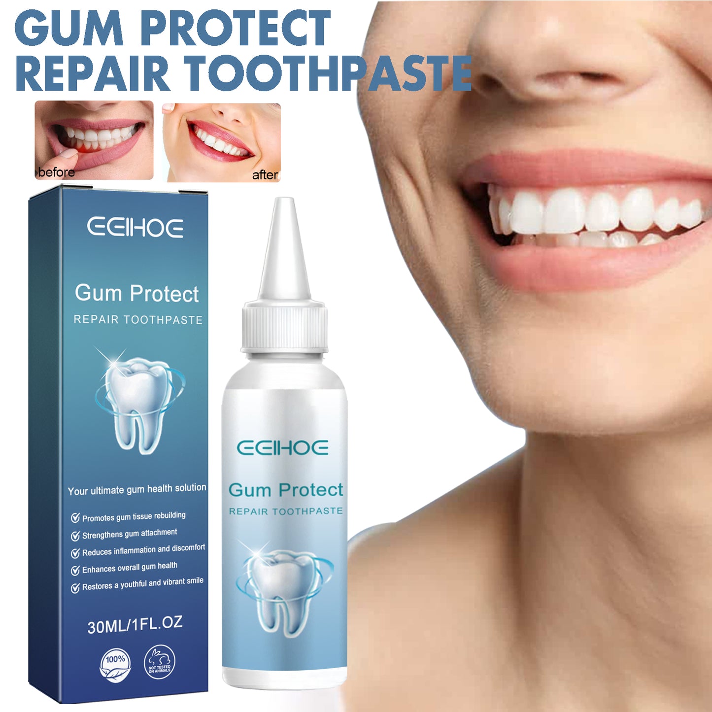 Gum Care Toothpaste 30ml - Oral Hygiene, Fresh Breath & Gum Health