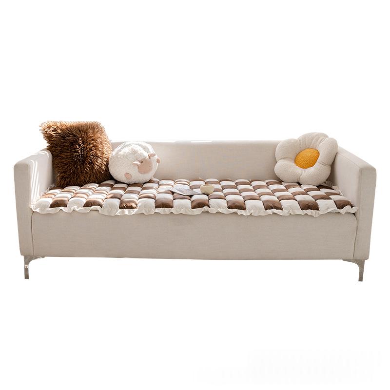 Non-Slip Sofa Cushion Cover - Thickened Chenille Living Room Protector