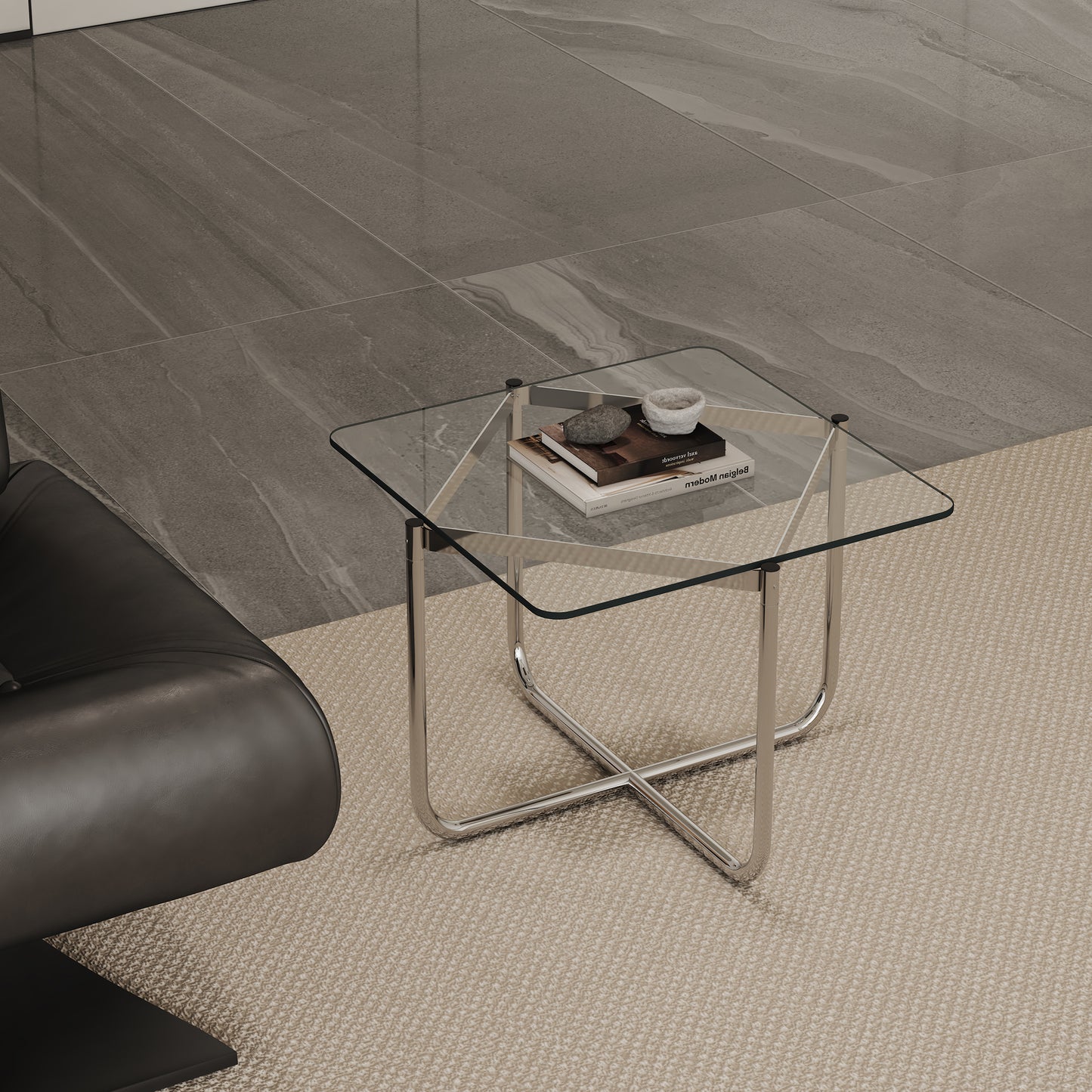 ONLY Separate Glass Table.20-inch Square Heat-Resistant Clear