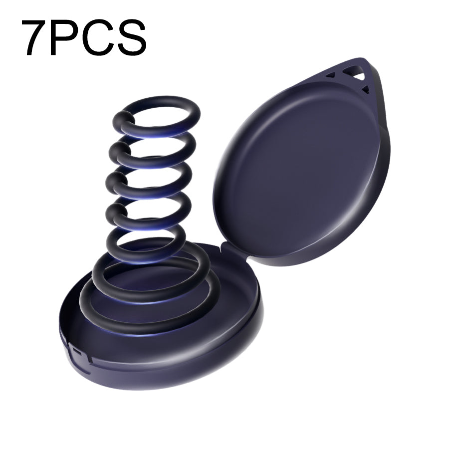 7-Piece Silicone Cock Ring Set for Men and Couples - Adjustable & Waterproof