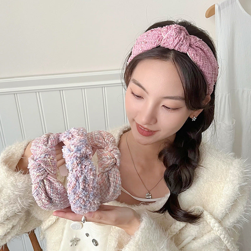 Korean Style Woolen Knotted Headband