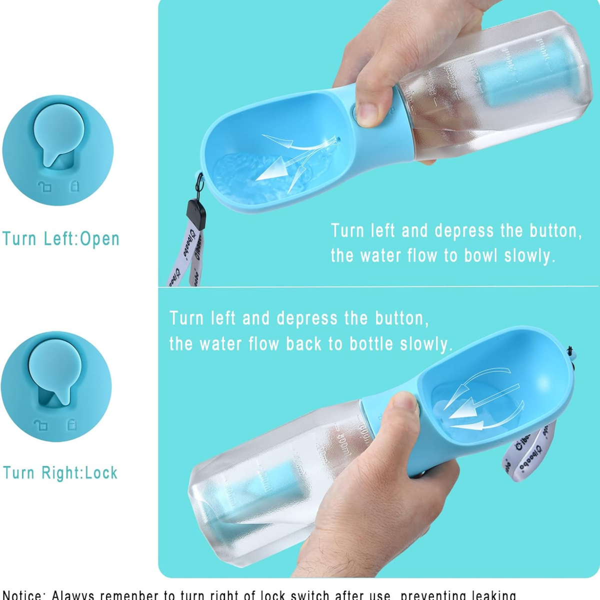 Pet Bath Massage Brush for Dogs & Cats - Soft Bristles, Blue