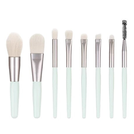 Mini Soft Makeup Brush Set with Storage Cases - Multiple Colors