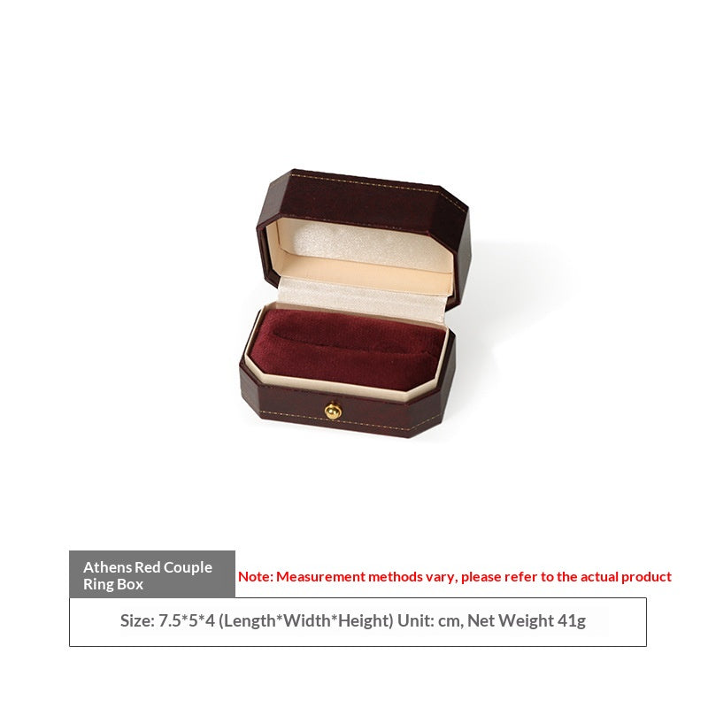 European-Style Vintage Jewelry Box for High-End Rings & Accessories
