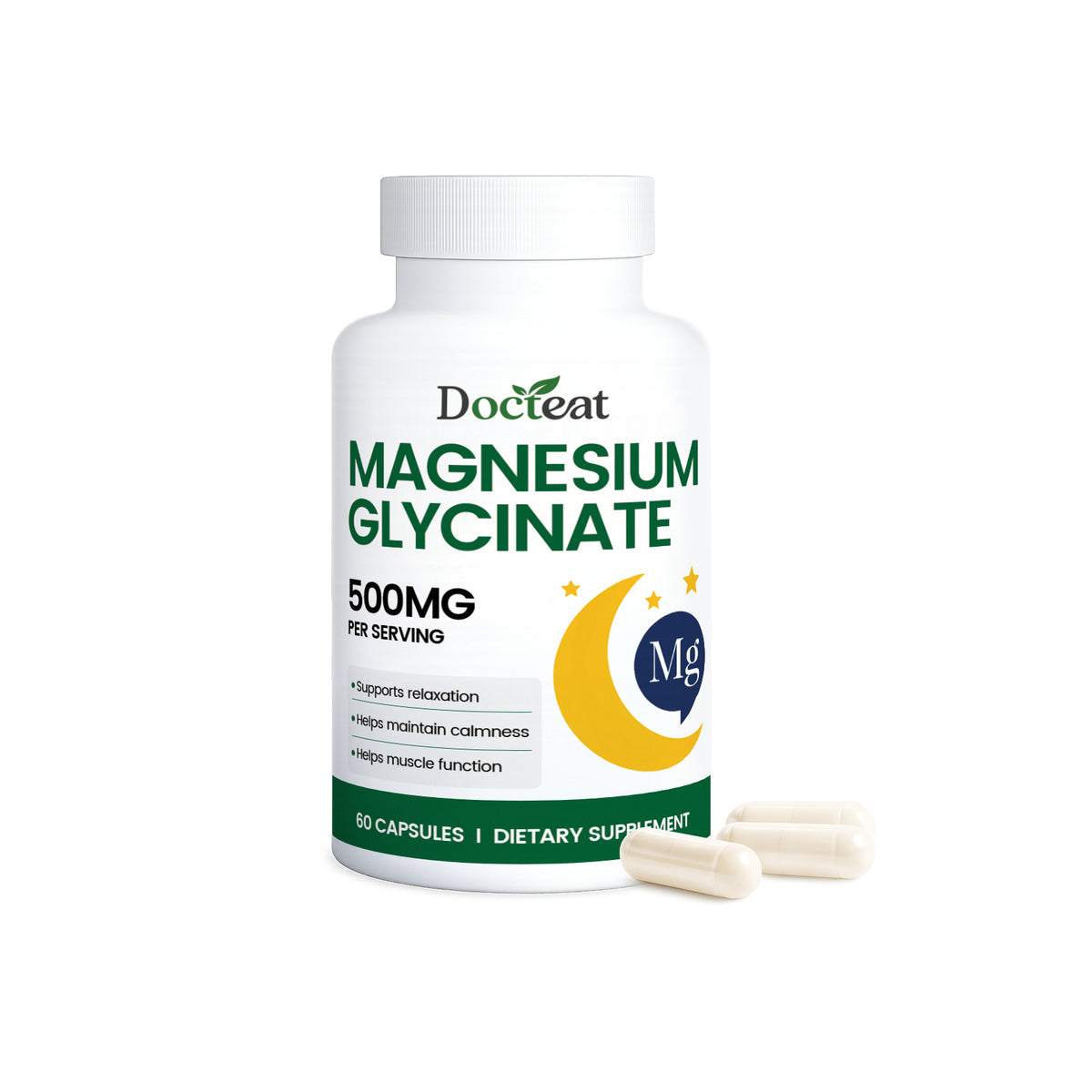 Vitamin B6 Magnesium Glycinate Theanine Supplement 60 Capsules
