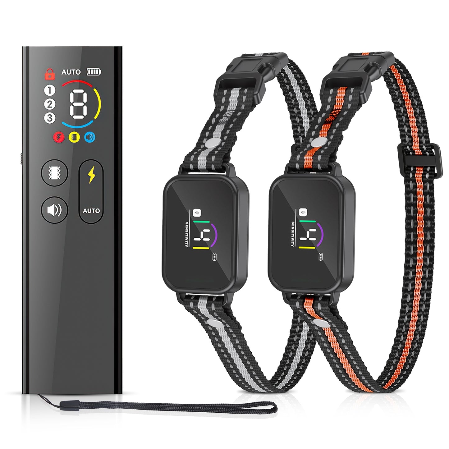 Dog Training Collar with Remote, Bark Control & 3 Channels - Waterproof Rechargeable