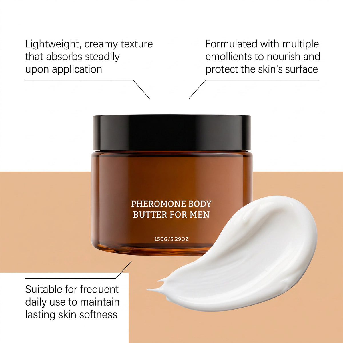 Men's Body Lotion Moisturizing Cream 150g