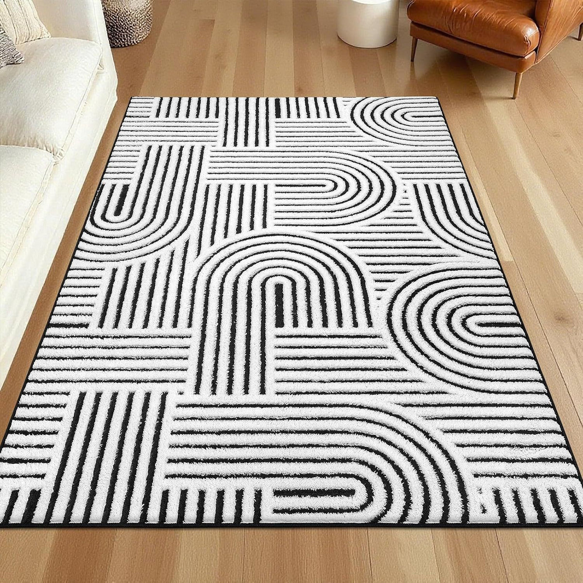 Minimalist Cashmere-Feel Home Rug - Modern European Style Carpet