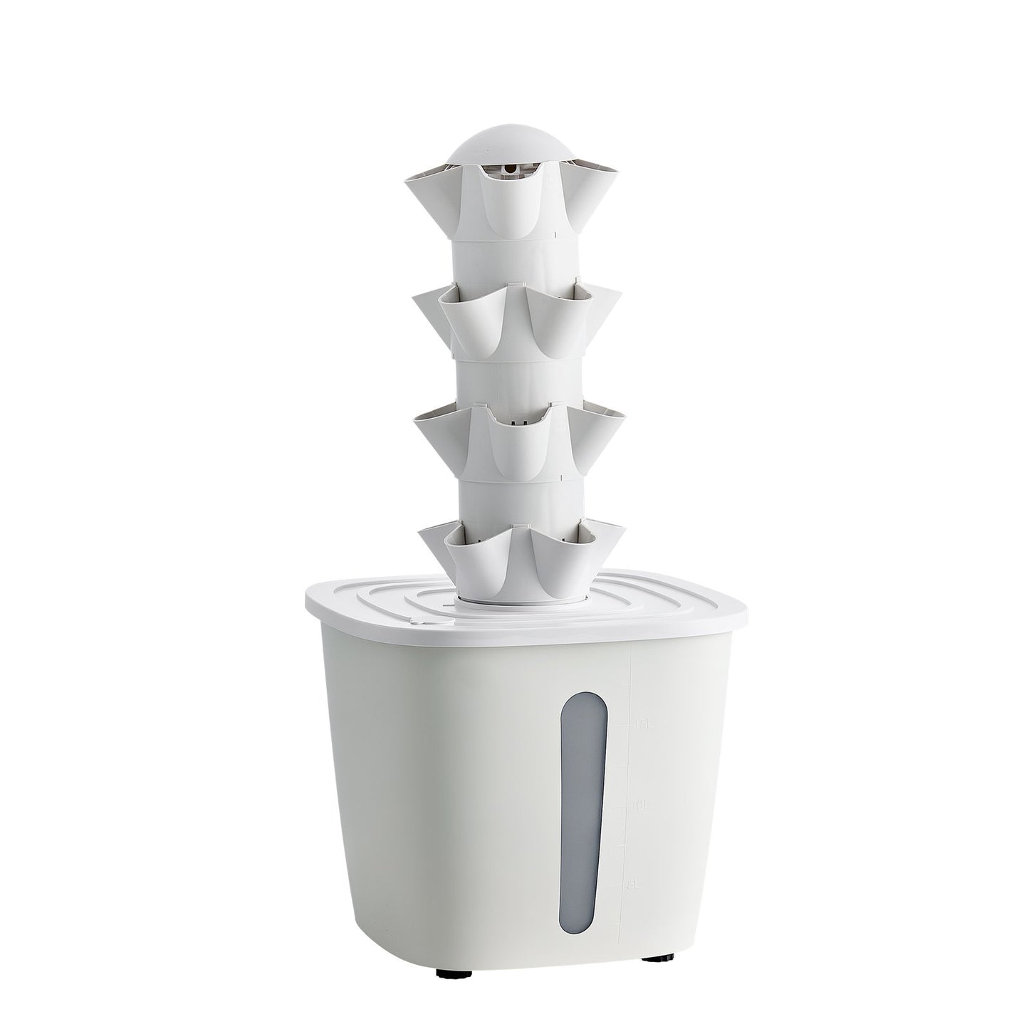 Hydroponic Tower Garden Kit with 20 Pods, 4 Tiers, Water Pump & Tank for Indoor Growing
