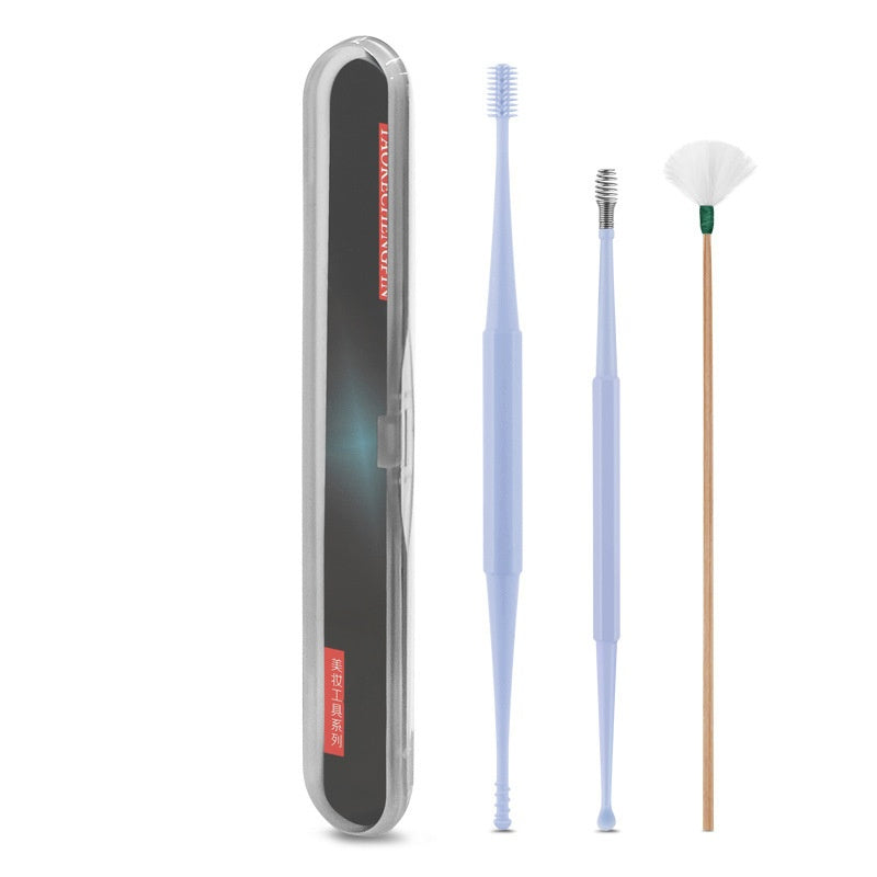Ear Picking Tools Double-Head Silicone Ear Curette Spiral Massage Device