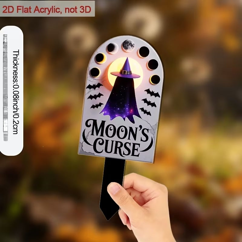 Acrylic Halloween Garden Decoration Picks - Multiple Sizes & Styles