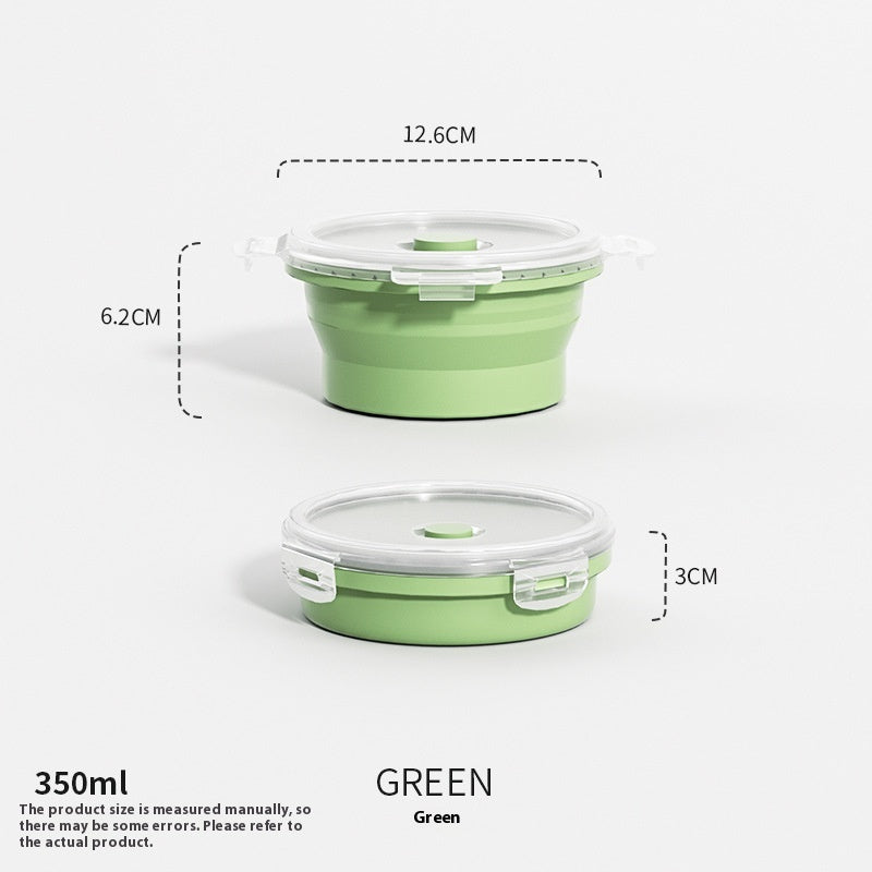 Outdoor Silicone Folding Lunch Box Set - Reusable Food Storage Container